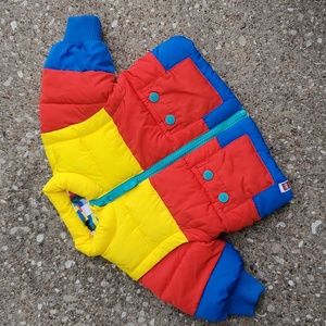 Lego Play Target Colorblock Baby Jacket Vest 0-3 Months Red Yellow Blue Puffer